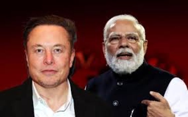 Elon Musk meets Modi and declares that Tesla is interested in investing in India.
