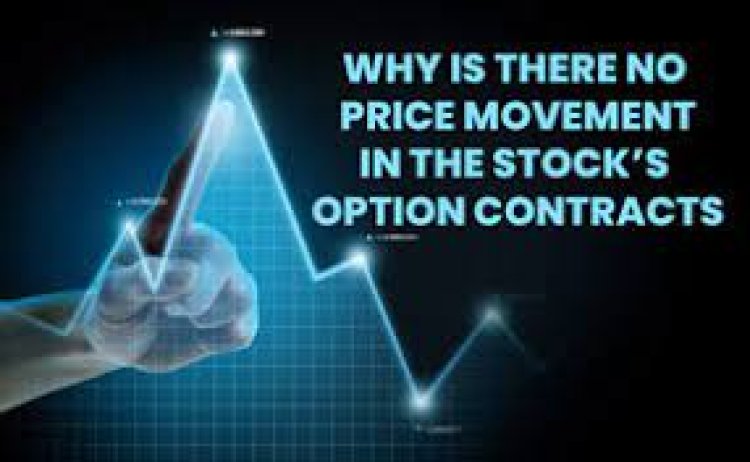 When the stock's price and futures contract are fluctuating, but the option contracts' prices aren't, what gives?